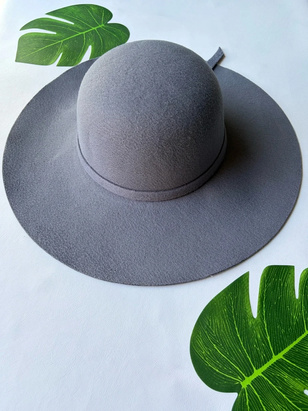 🔆Gray Wool Felt Sun Hat🔆